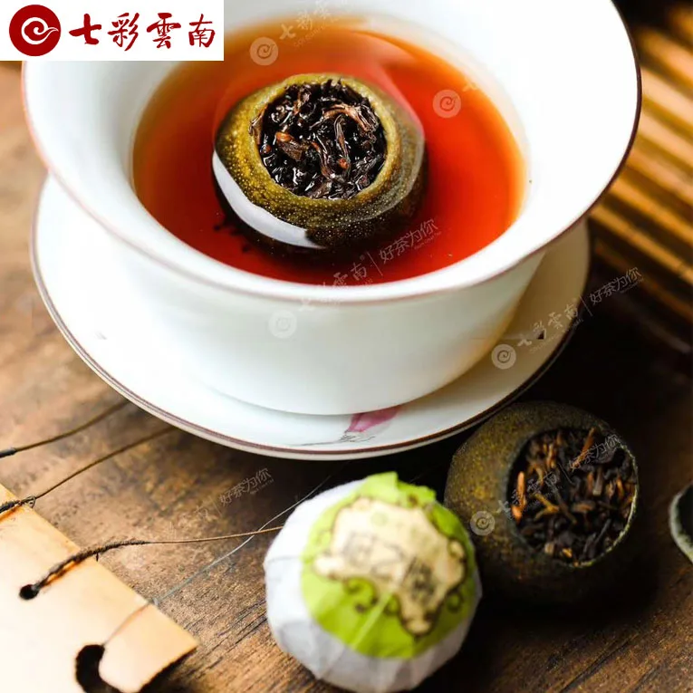 七彩云南  柑之悦 小青柑  普洱茶  熟茶  2018年/55克盒装 图3