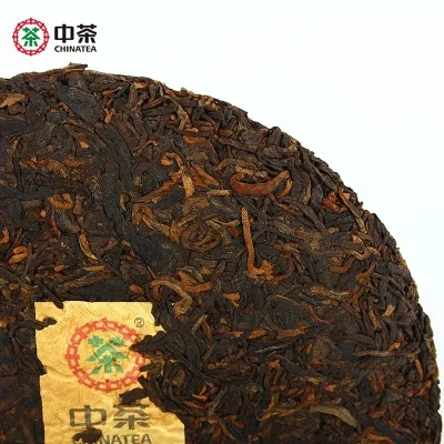 中茶   猪饼  普洱茶  熟茶  2019年/357克/饼   农历己亥猪年生肖饼 图3