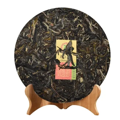 中茶 圆茶大红印经典版 普洱茶 生茶 2019年/357克/饼 图2