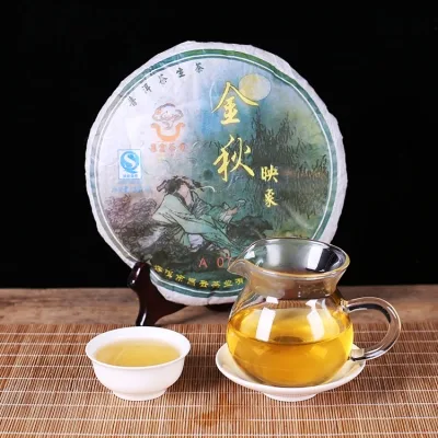 2007年昌云金秋映象 普洱生茶老茶 357克/饼 图5