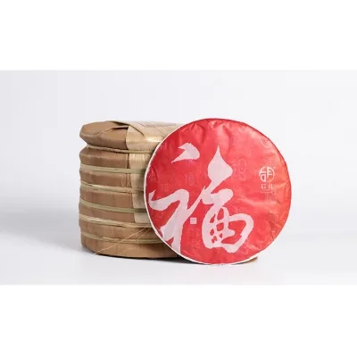 后月  福饼  普洱茶 熟茶  2018年/357克/饼  大树茶发酵 图7