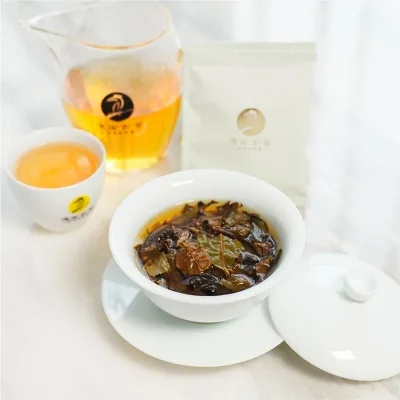 德宏古茶 傈僳白 普洱茶 白茶 2020年/96克/盒 古树白茶 图4
