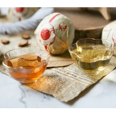 下关 花好月圆 普洱茶 生/熟茶 2019年/1.1kg/盒 礼品茶 图6