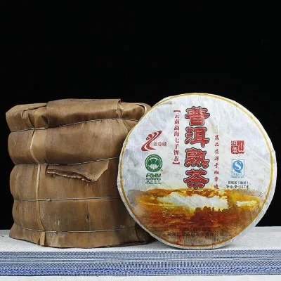 老曼峨 普洱熟茶 普洱茶 熟茶 2007年/357克/饼 陈年老茶 图2