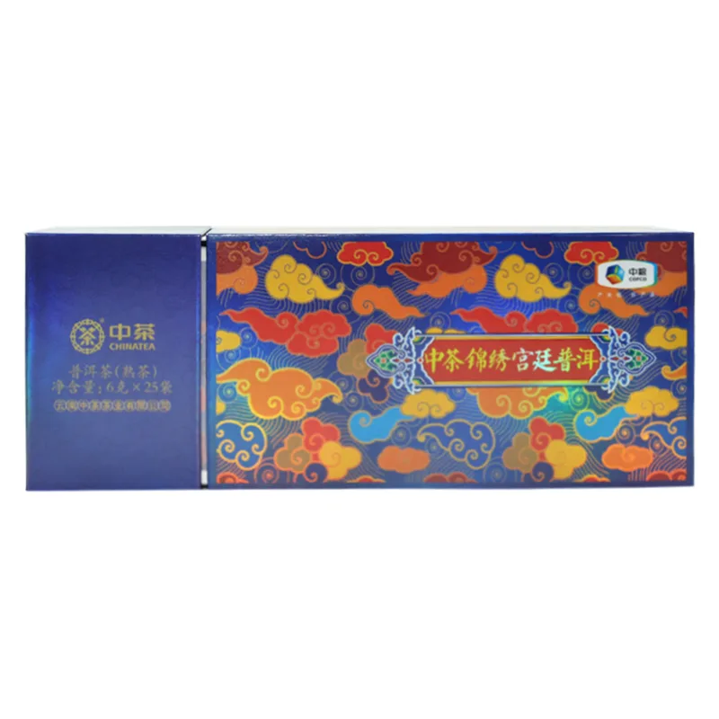 中茶  锦绣宫廷  普洱茶  熟茶   2019年150克/盒  袋泡茶 图1