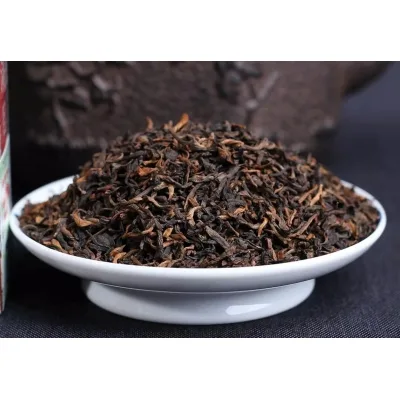 老同志 特级料散茶  普洱茶  熟茶  2019年 100克/盒 图3