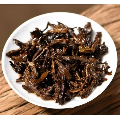 老同志 深山老树 普洱茶 熟茶 2019年/500克/饼 图4