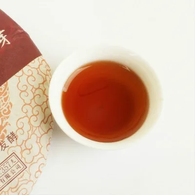 滇友  班章金芽  普洱茶 熟茶  2017年/357克/饼 图3