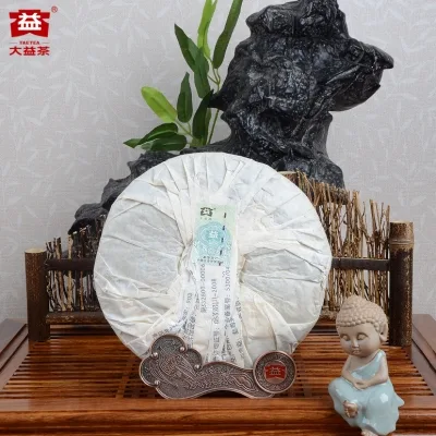 大益 7542 普洱茶 生茶 2009年/357克/饼 批次随机 陈年老茶 图3