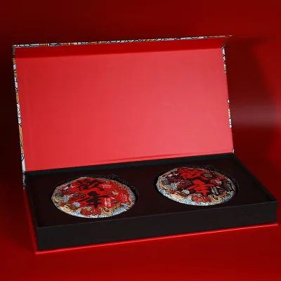 老同志 欢年生饼+熟饼组合 普洱茶 生/熟 2020年/400g 生肖礼盒 图2