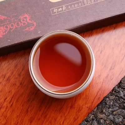 老同志  9908  普洱茶 熟茶  2018年/500克/砖  老茶头 图4