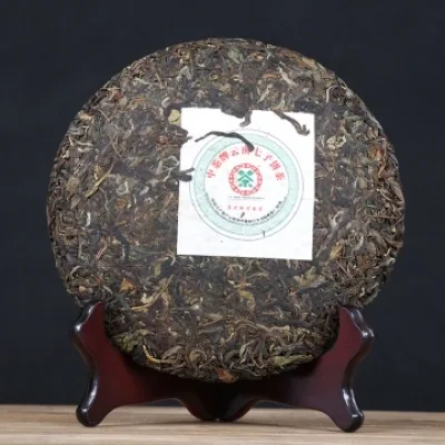 【已售罄】中茶 景迈明前春芽 普洱茶 生茶  2007年/357克/饼  陈年老茶 图2