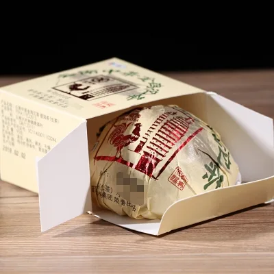 中茶  金鸡沱茶  普洱茶  生茶  2018年/95克/沱   十年陈韵 图3