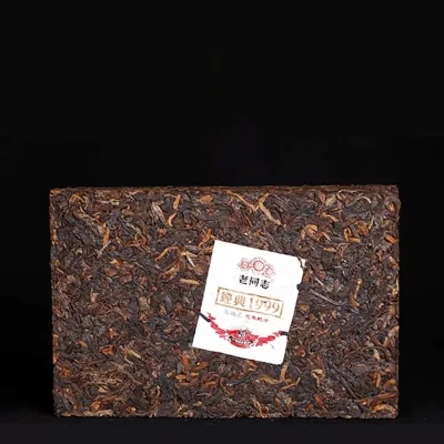 老同志 1999  普洱茶 熟茶   2019年/250克/砖 图2