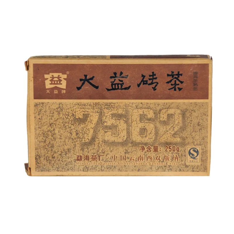 大益 7562 普洱茶 熟茶 2007年/250克/砖 701批 陈年老茶