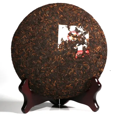 中茶 臻品黄印 普洱茶 熟茶 2017年/357克/饼 图3
