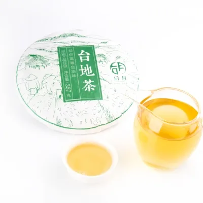 后月  第一款台地茶 普洱茶 生茶  2020年/357克/饼  三大茶区高山台地茶拼配 图3