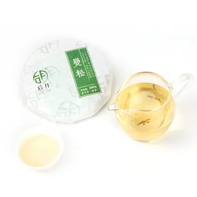 后月  曼松    普洱茶  生茶  2020年/200克/饼  头春鲜叶守采 图4