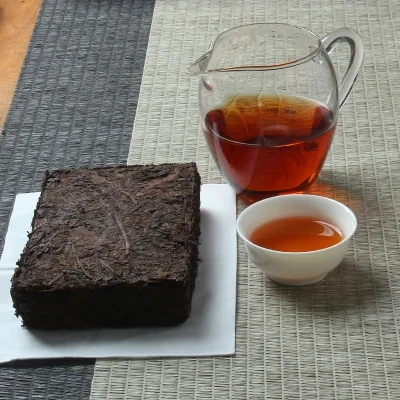 90年代 普洱茶 老熟茶  有药香  250克/砖  陈年老茶 图2