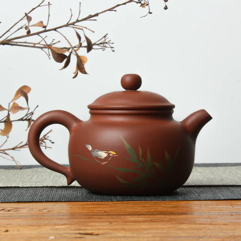 【已售罄】云南建水紫陶 灯笼壶 褐色 后月定制款茶具 图1