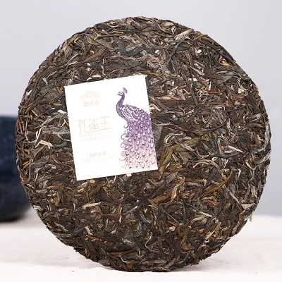 老同志  孔雀王   普洱茶   生茶  2020年/400克/盒  礼盒装 图2