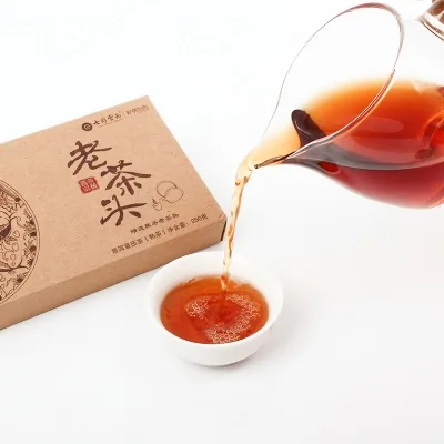 七彩云南 老茶头 普洱茶 熟茶 2017年/250克/盒 图4