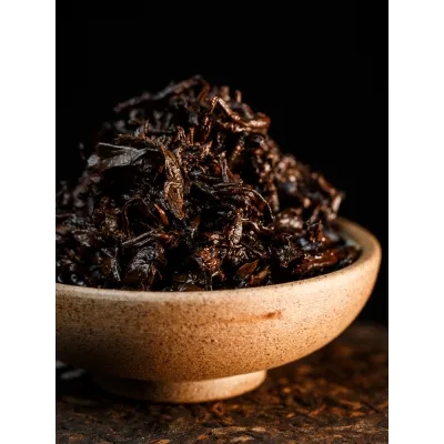 秀沏   布朗古普  普洱茶  熟茶  2019年/357克/饼 一口料茶叶 图4