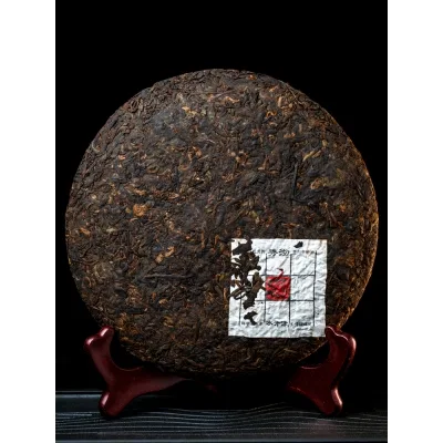秀沏   布朗古普  普洱茶  熟茶  2019年/357克/饼 一口料茶叶 图5