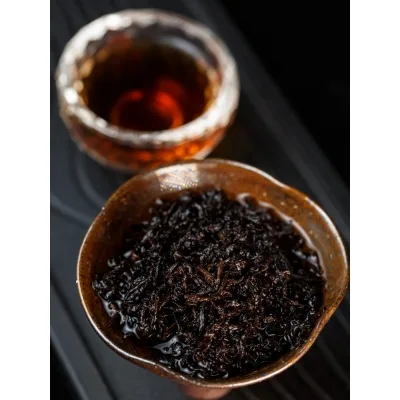 秀沏 宫廷普洱 普洱茶 熟茶 2019年/357克/饼 一口料茶叶 图5