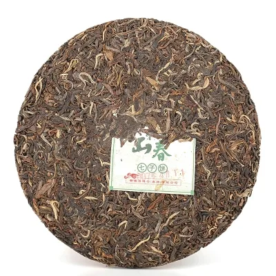 普秀  板山春  普洱茶  生茶  2007年/357克/饼  陈年老茶 图2