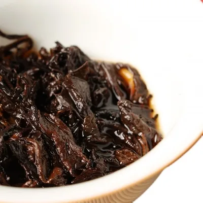 傣园普香 牛运当头 普洱茶 熟茶 2020年/400克/饼 牛年生肖纪念饼 勐海古树普洱熟茶 图5