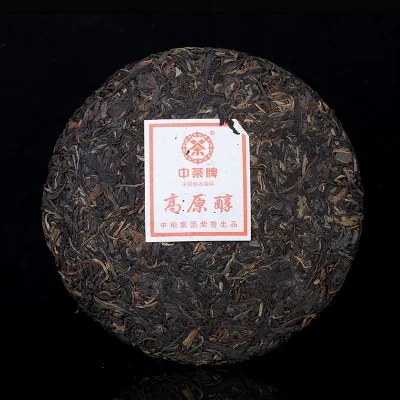 中茶 高原醇 普洱茶 生茶 2013年/357克/片 云南纯干仓普洱茶 图3