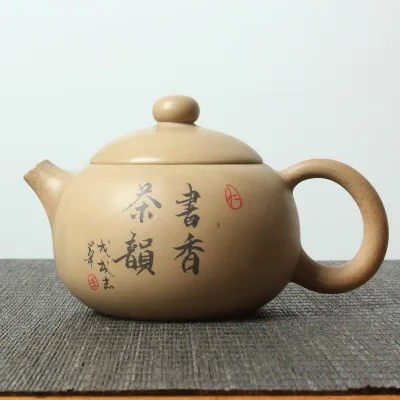 云南建水紫陶壶 米白色西施壶 纯手工制作 每一个都是独一无二的 图4