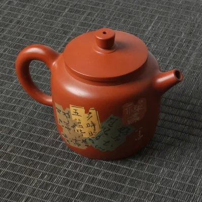 云南建水紫陶壶 残贴亮光 纯手工制作 每一个都是独一无二的 图4