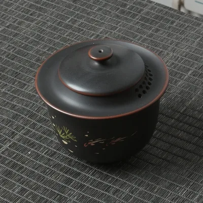 【已售馨】云南建水紫陶纯手工盖碗 图2