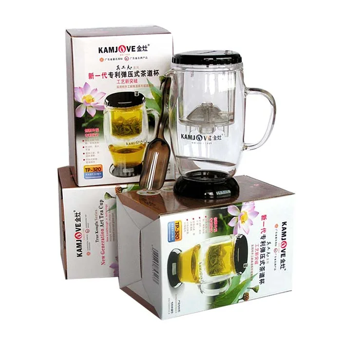 金灶 专利弹压式茶道杯 TP-320/飘逸杯 内赠茶匙1支 图4