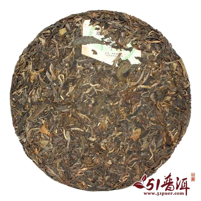 翠羽丹霞轩 班章野生古茶  普洱茶 生茶  2007年/357克/饼  陈年老茶 图3