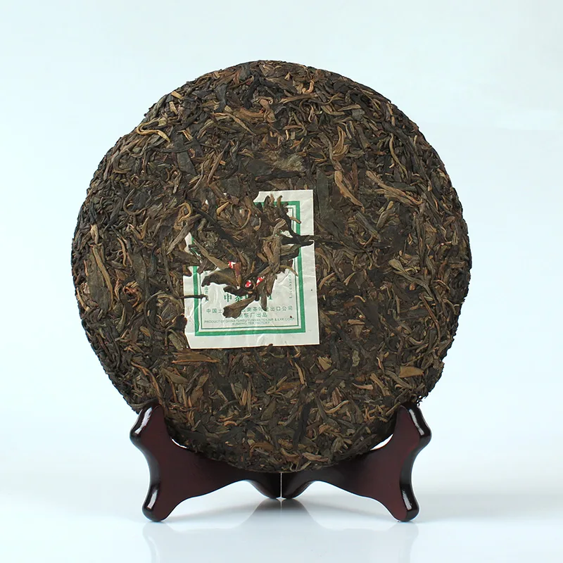 中茶  绿印0091 普洱茶  生茶  2007年/380克/饼  陈年老茶 精选07年景迈山乔木大树茶压制 图2