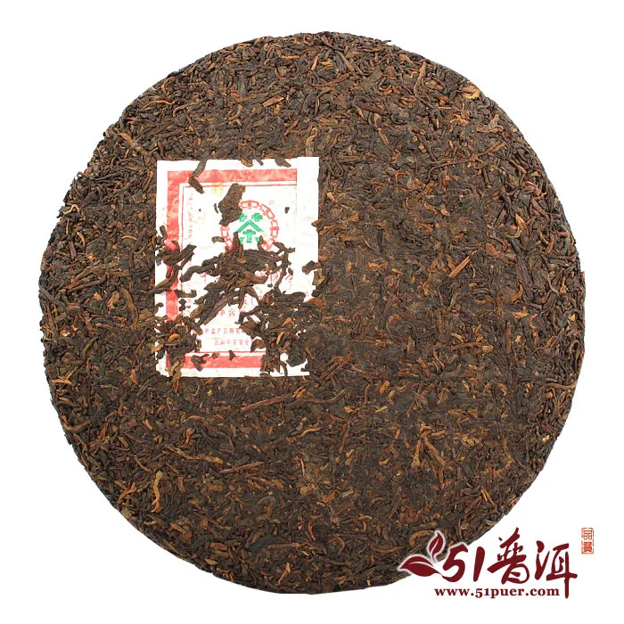 中茶 缘普洱圆茶  普洱茶 熟饼  2008年/357克/饼  陈年老茶 图3