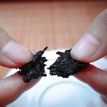 【已售罄】后月  高端老茶头  普洱茶   熟茶  2016年/250克/盒 图5