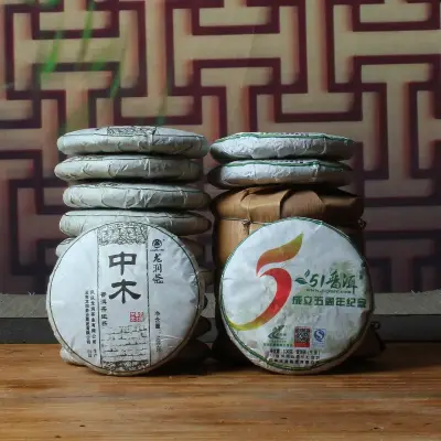 【活动特惠】10饼5周年纪念饼 100克/饼+10饼龙润中木生饼100克/饼
