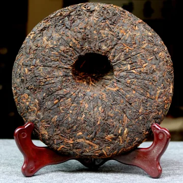 【已售罄】七彩云南 龙饼 普洱茶 熟茶 年份随机/357克/饼 图4