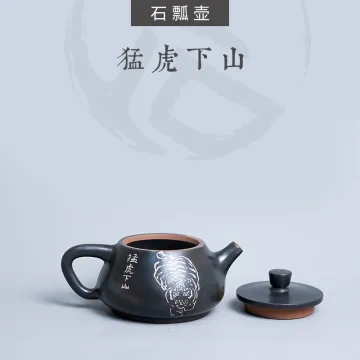 【已售罄】云南建水紫陶 石瓢壶 后月定制款茶具 猛虎下山 图2