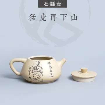 【虎年特制】云南建水紫陶 西施壶 后月定制款茶具 猛虎再下山 图2