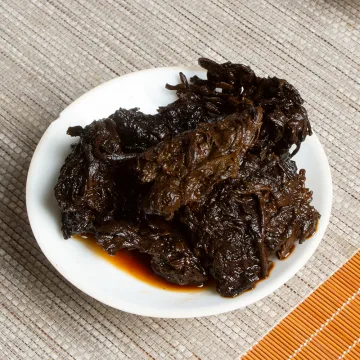中木勐海老茶头  普洱茶  熟茶  150克/罐 图4