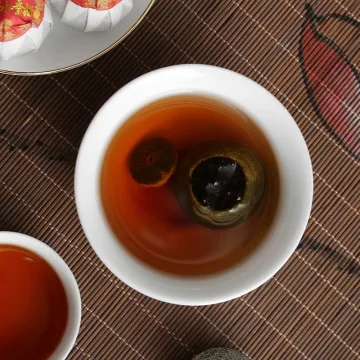 新会小青柑  普洱茶熟茶 10年古树宫廷  200克/袋 图5