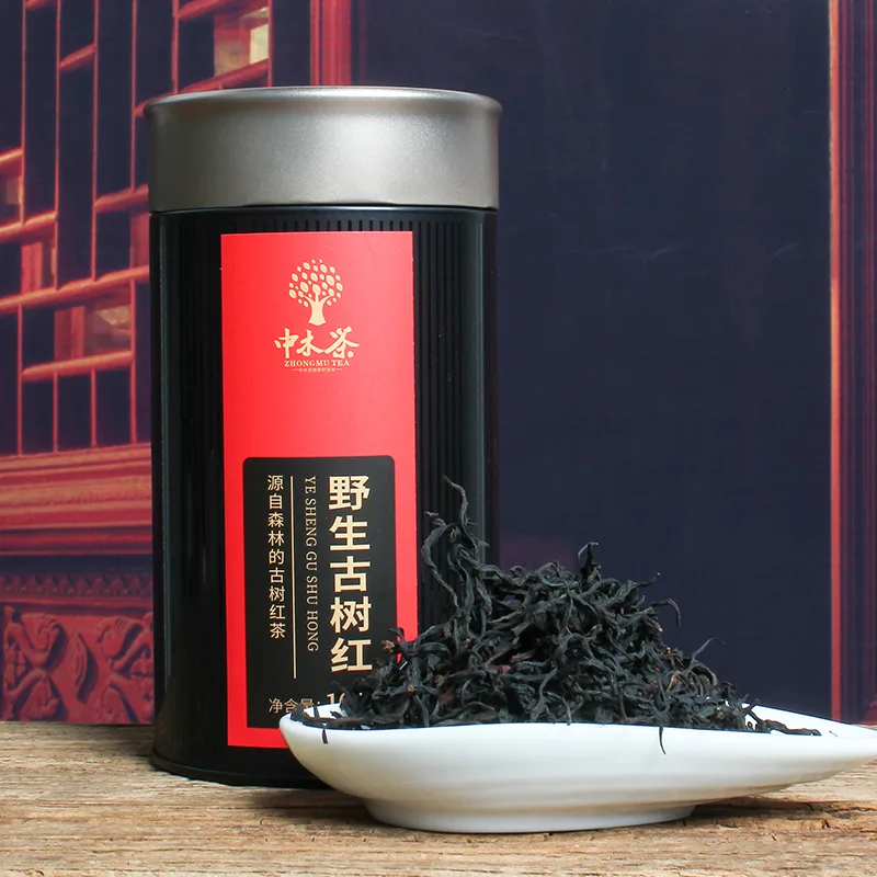 高端红茶 中木野生古树晒红  2024年 100克/盒  头春古树晒红 红茶 图1