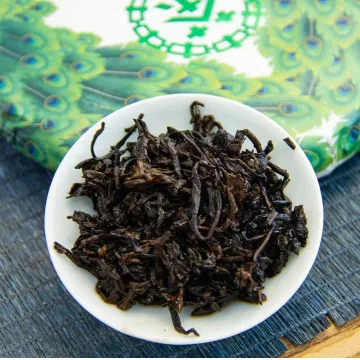 中茶珍藏绿孔雀 普洱茶 熟茶 2023年 200克/饼 图3