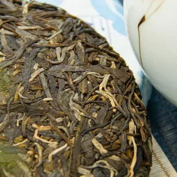 中茶老树普洱蓝印普洱茶 生茶 2023年 357克/饼 图3