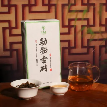 中木 勐海古砖 茶砖  普洱茶  生茶  2023年 1000克/砖 图4